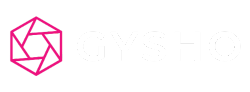 Gysho Company Logo in Hot Pink and White